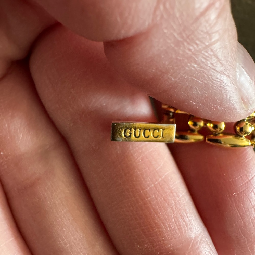 Gucci Gold Watch with Blue Bezel and Extra Bezels - Picture 7 of 8